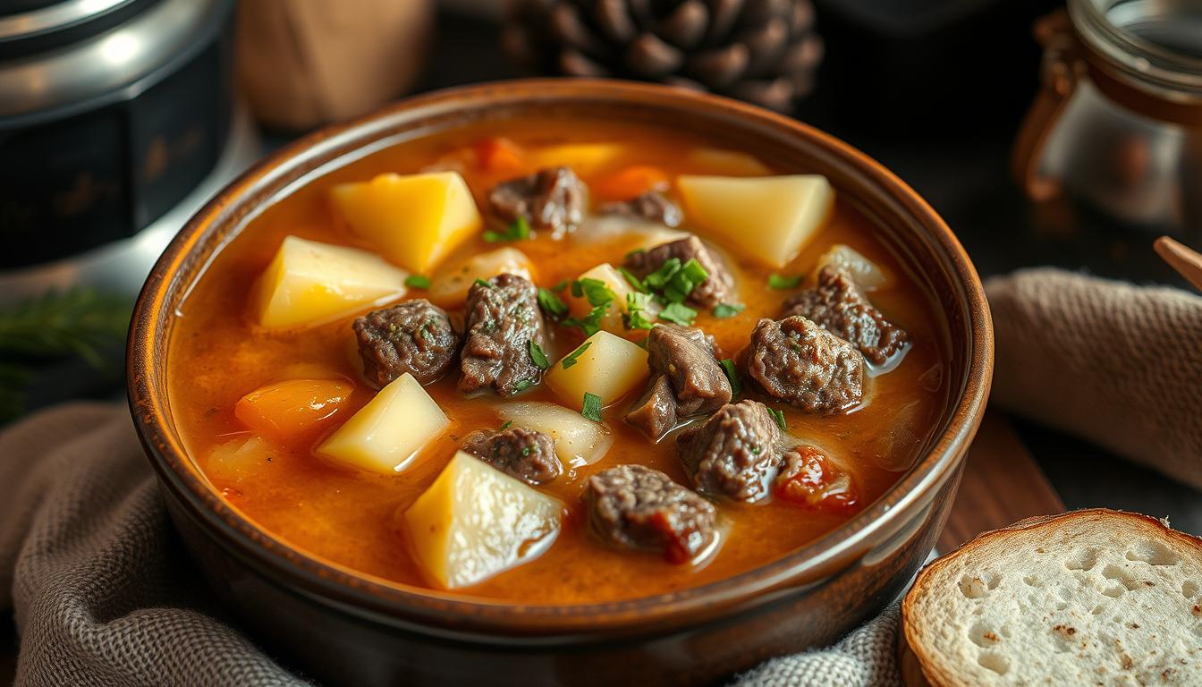 Loaded Steak and Potato Soup