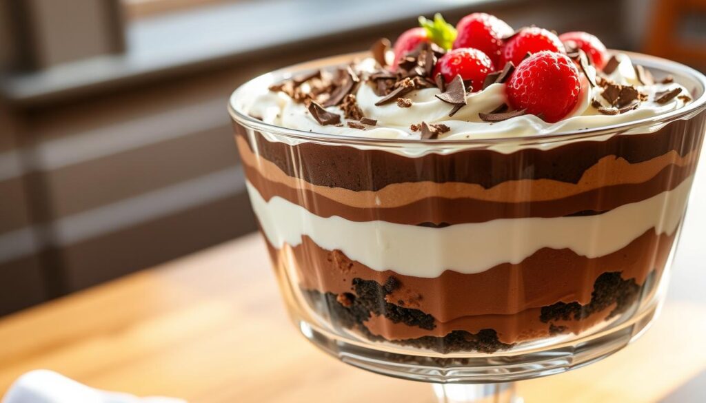 chocolate cheesecake trifle