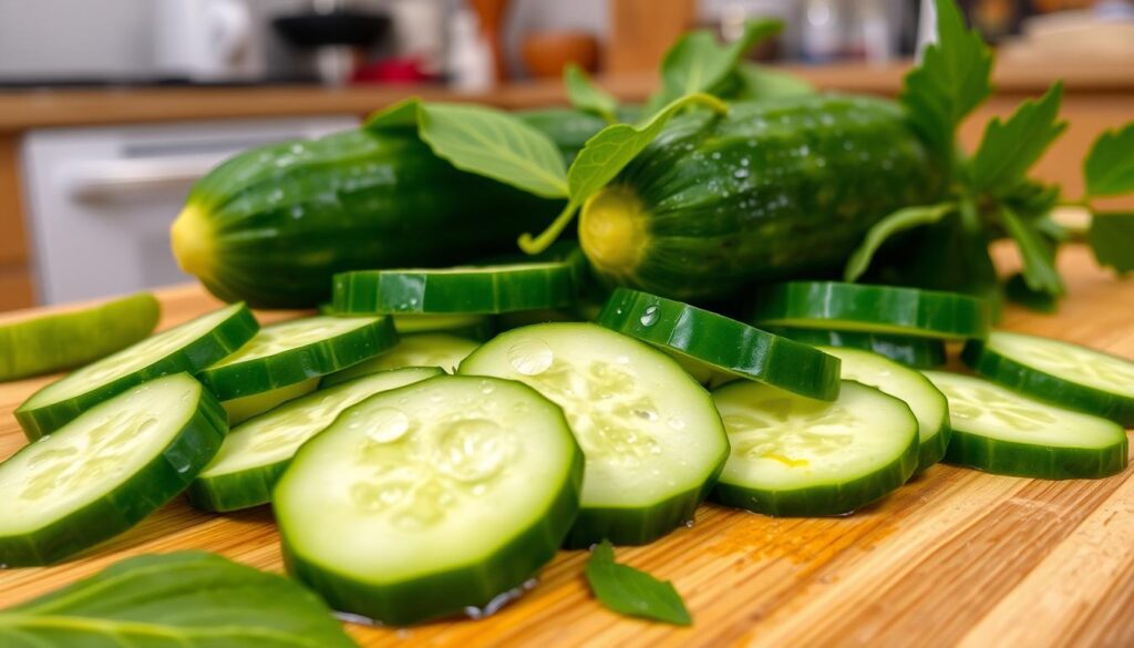 fresh cucumbers