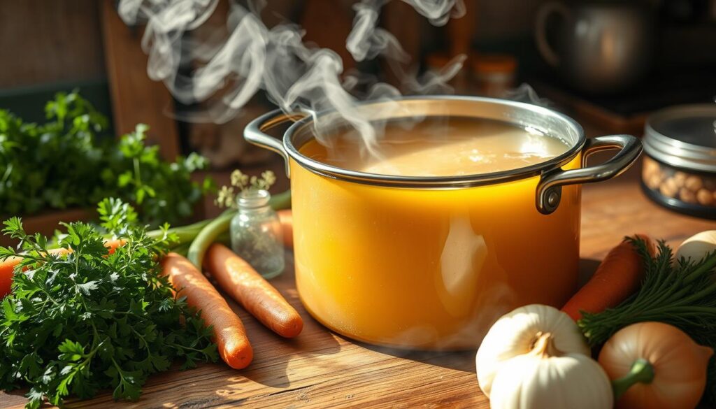 homemade broth for pastina soup