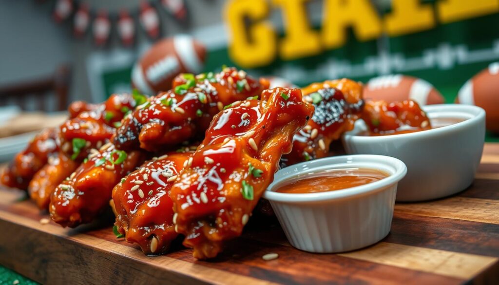 honey BBQ chicken wings